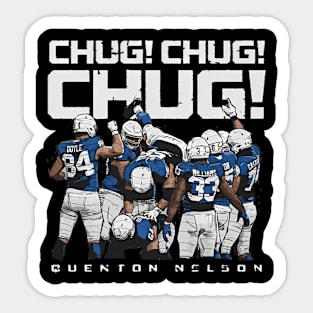 Quenton Nelson Indianapolis Chug Sticker